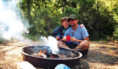 morning campfire