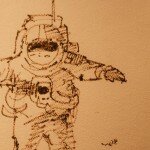 Astronaut Drawing Houston Space Center