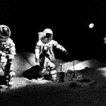 Houston Space Center Men Walk on Moon