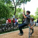 Zipline in Park Boston