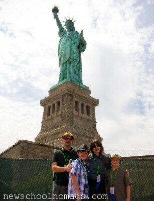 Family Statue of Liberty NYC